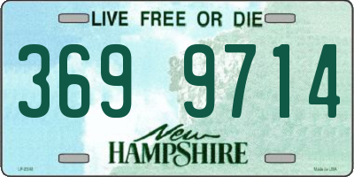 NH license plate 3699714