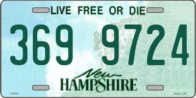 NH license plate 3699724
