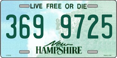 NH license plate 3699725