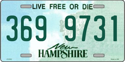 NH license plate 3699731