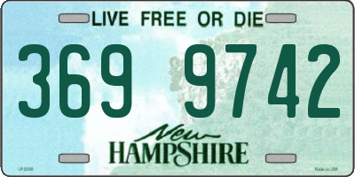 NH license plate 3699742