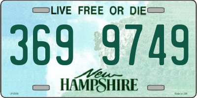 NH license plate 3699749