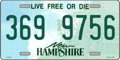 NH license plate 3699756