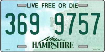 NH license plate 3699757