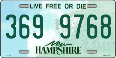 NH license plate 3699768