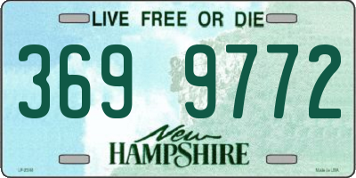 NH license plate 3699772