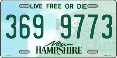 NH license plate 3699773