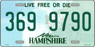 NH license plate 3699790