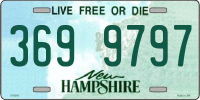 NH license plate 3699797