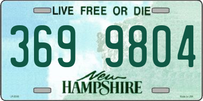 NH license plate 3699804