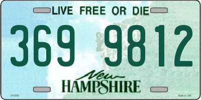 NH license plate 3699812