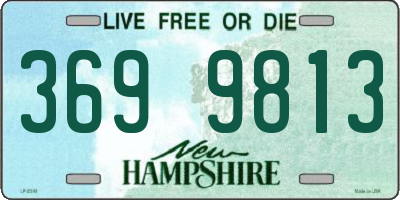 NH license plate 3699813