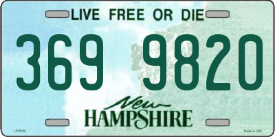 NH license plate 3699820