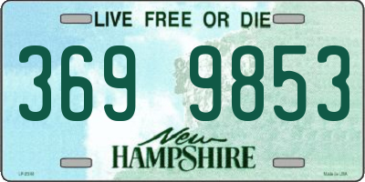 NH license plate 3699853