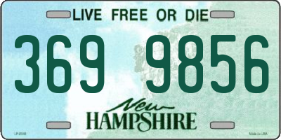 NH license plate 3699856
