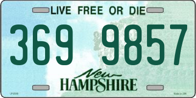 NH license plate 3699857