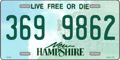 NH license plate 3699862