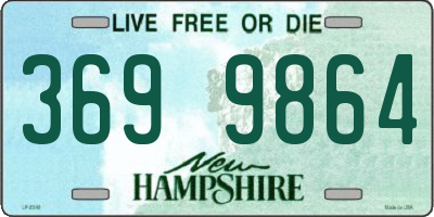 NH license plate 3699864