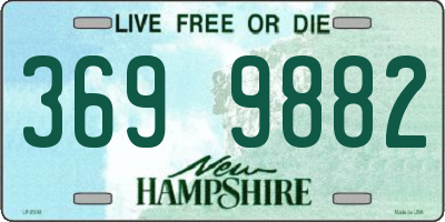 NH license plate 3699882