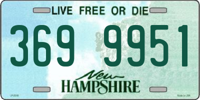 NH license plate 3699951