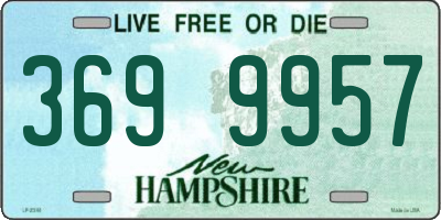 NH license plate 3699957
