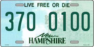 NH license plate 3700100