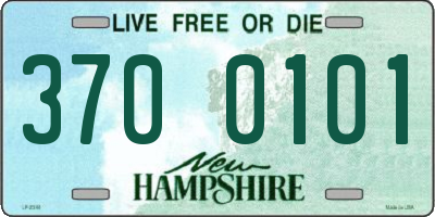 NH license plate 3700101
