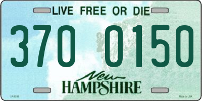 NH license plate 3700150