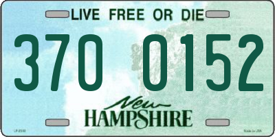 NH license plate 3700152