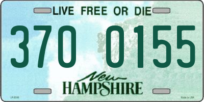 NH license plate 3700155