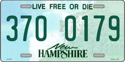 NH license plate 3700179