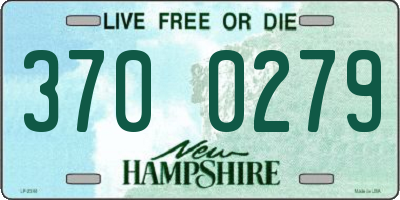 NH license plate 3700279