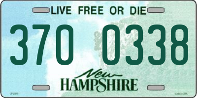 NH license plate 3700338