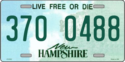 NH license plate 3700488