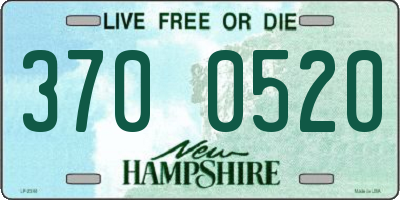 NH license plate 3700520