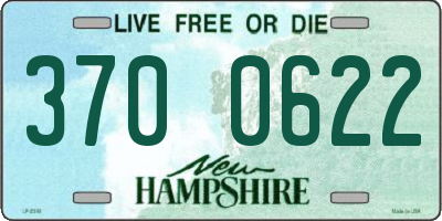 NH license plate 3700622
