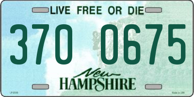 NH license plate 3700675