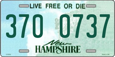 NH license plate 3700737