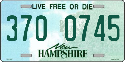 NH license plate 3700745
