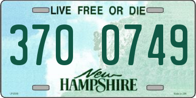 NH license plate 3700749