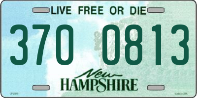 NH license plate 3700813