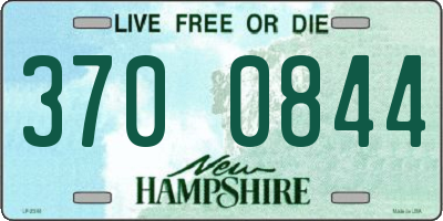 NH license plate 3700844