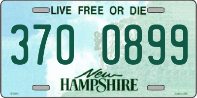 NH license plate 3700899