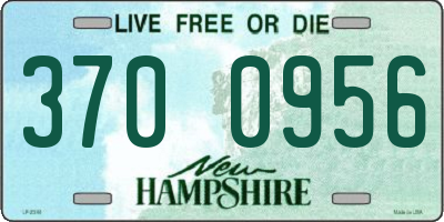 NH license plate 3700956