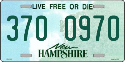 NH license plate 3700970