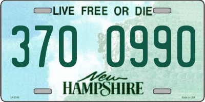 NH license plate 3700990