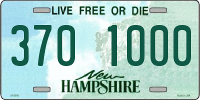 NH license plate 3701000