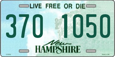 NH license plate 3701050