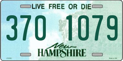 NH license plate 3701079