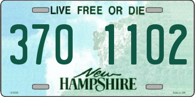 NH license plate 3701102
